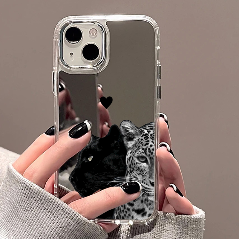 Casing Ponsel Cermin Motif Bla - Phone Cases Leopard Print ulasan dan harga