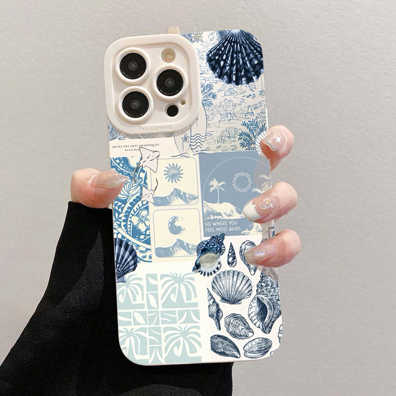 Casing Ponsel Motif Kerang Lau - Phone Cases Blue ulasan dan harga