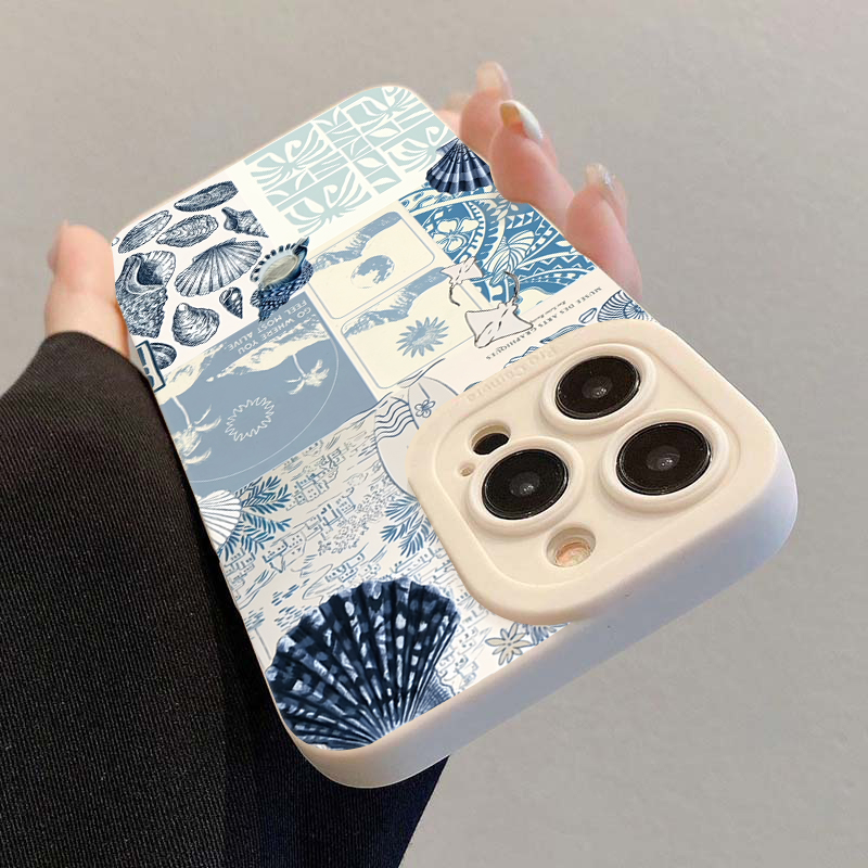 Casing Ponsel Motif Kerang Lau - Phone Cases Blue ulasan dan harga