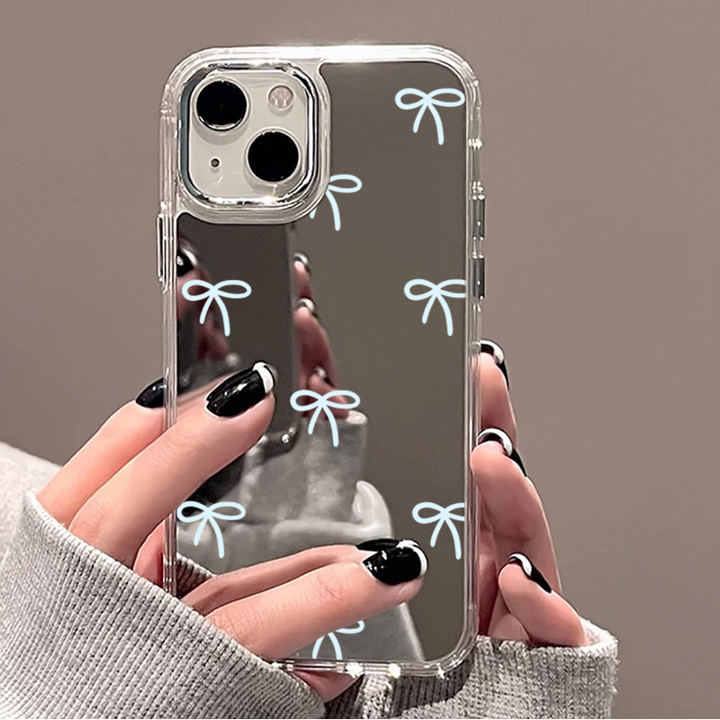 Casing Ponsel Cermin Biru Muda - Phone Cases Blue ulasan dan harga