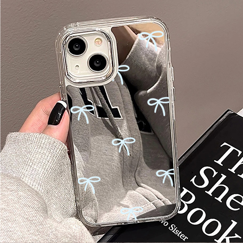 Casing Ponsel Cermin Biru Muda - Phone Cases Blue ulasan dan harga