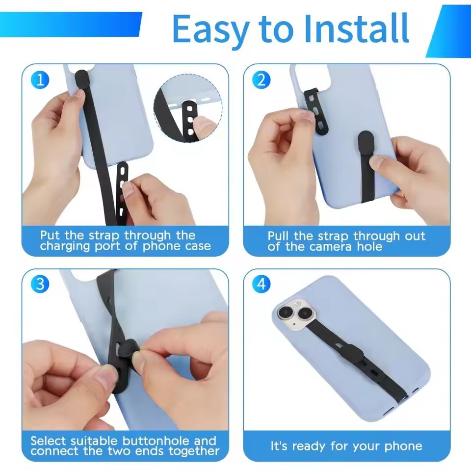 2 Buah Tali Ponsel Silikon Por - Phone Cases Rubber ulasan dan harga