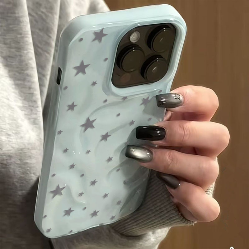 Casing Ponsel Tekstur Gelomban - Phone Cases Blue ulasan dan harga